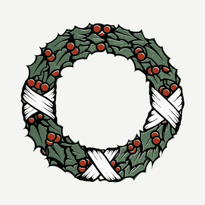 Sketch Style Drawing Christmas Wreath. Xmas Circle Symbol. Vector Modern  Banner. Winter Holidays Concept. Royalty Free SVG, Cliparts, Vectors, and  Stock Illustration. Image 47170291.