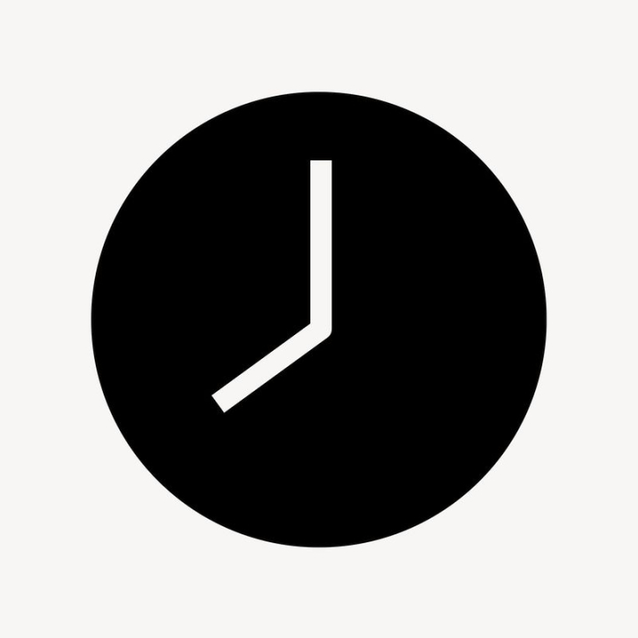 sticker,icon,black,business,white,collage element,black and white,time,clock,graphic,design,online,rawpixel