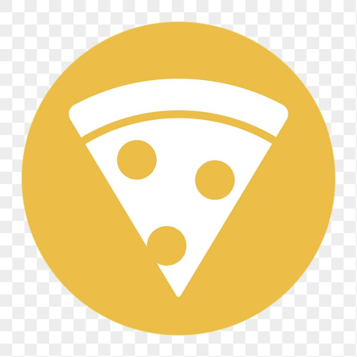 icon,circle,png,rawpixel,collage element,yellow,collage,shape,logo,pizza,food,sticker png,sticker