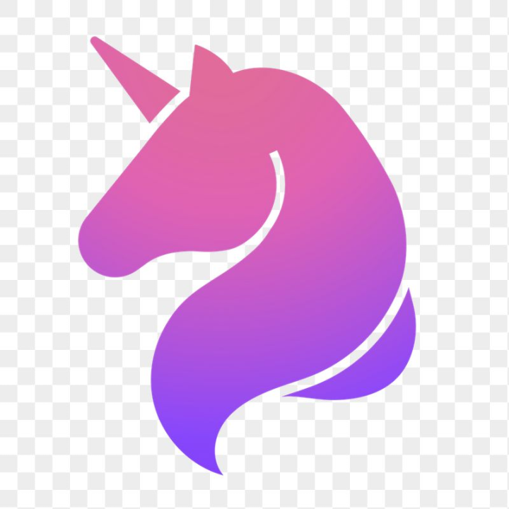 Unicorn Icon Png Sticker Gradient Free Icons Rawpixel Png Free