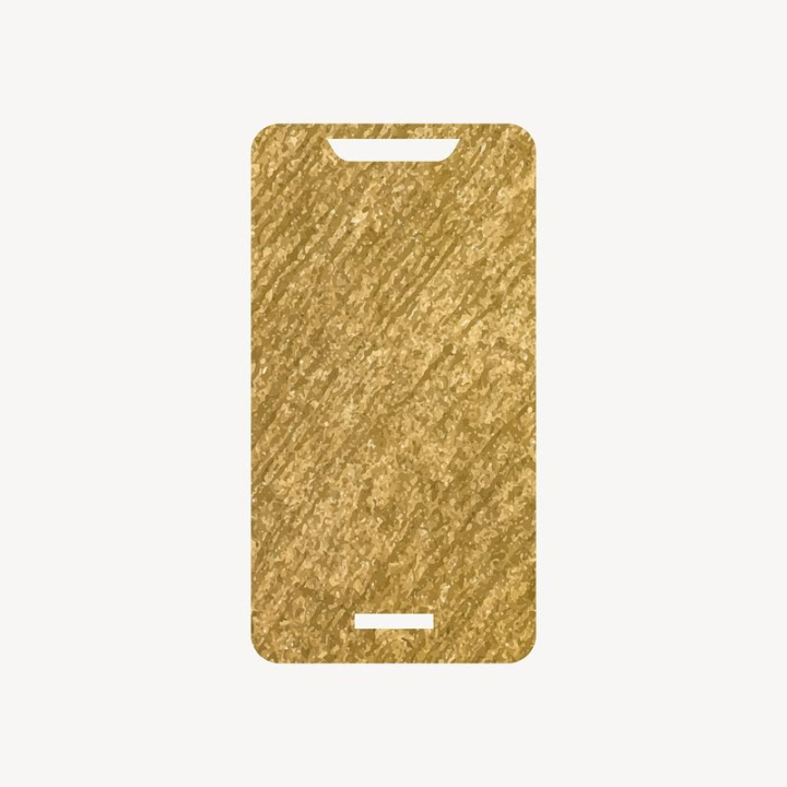 phone,golden,glitter,icon,technology,white,collage element,smartphone,vector,cellphone,mobile phone,digital,rawpixel