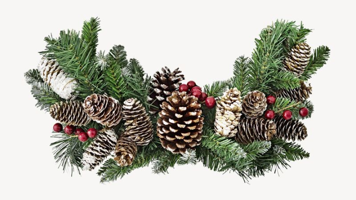 xmas,merry christmas,collage element,photo,graphic,wreath,design,decoration,christmas ornament,seasons greetings,image,christmas wreath,rawpixel