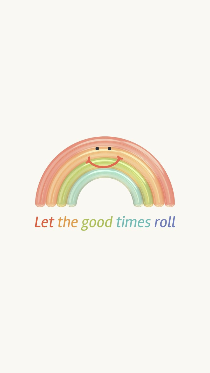 instagram story,template,rainbow,3d illustration,white,quote,cute,vector,pastel,smile,text space,color,rawpixel