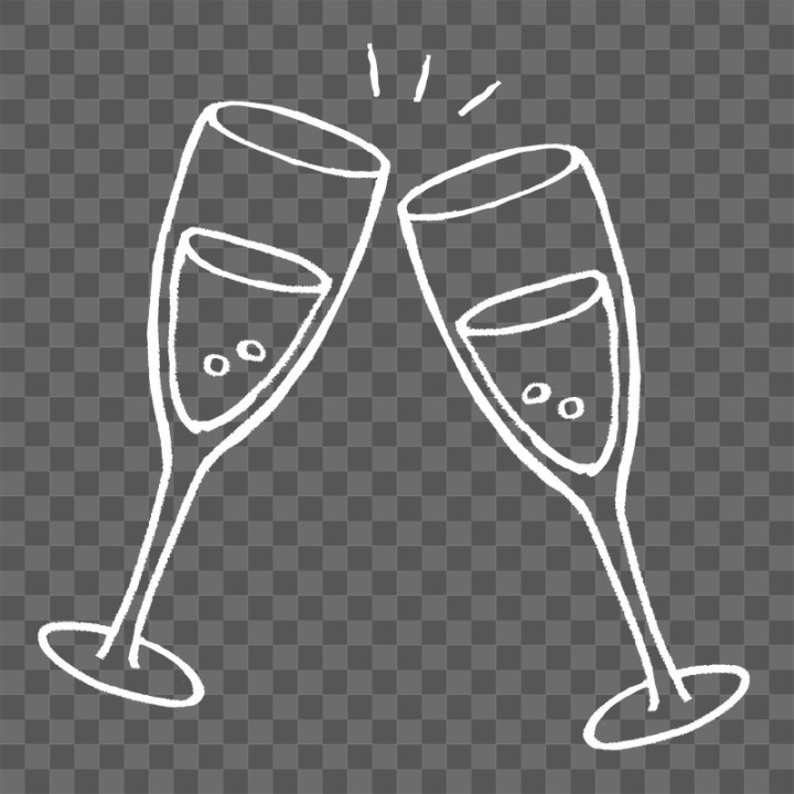 wine glass,rawpixel,png,sticker,new year,celebration,birthday,illustration,white,collage element,doodles,party,celebrate