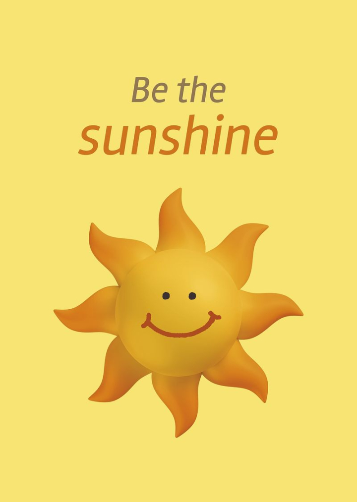 template,banner,sun,3d illustration,poster,quote,orange,cute,summer,yellow,smile,card,rawpixel