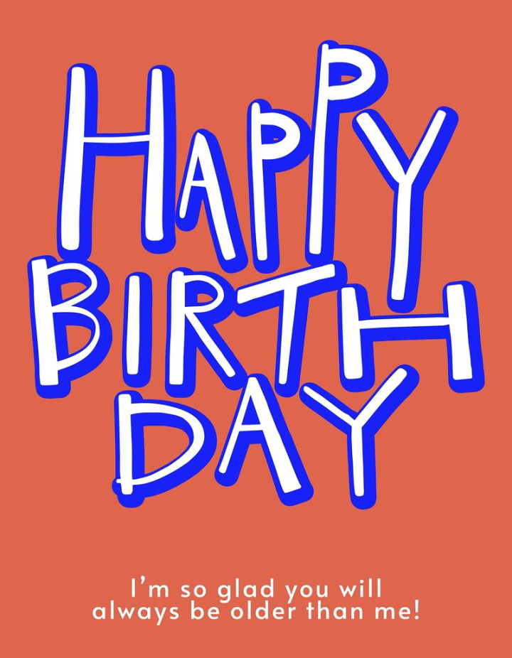 template,celebration,blue,birthday,minimal,illustration,orange,cute,text space,party,happy birthday,celebrate,rawpixel