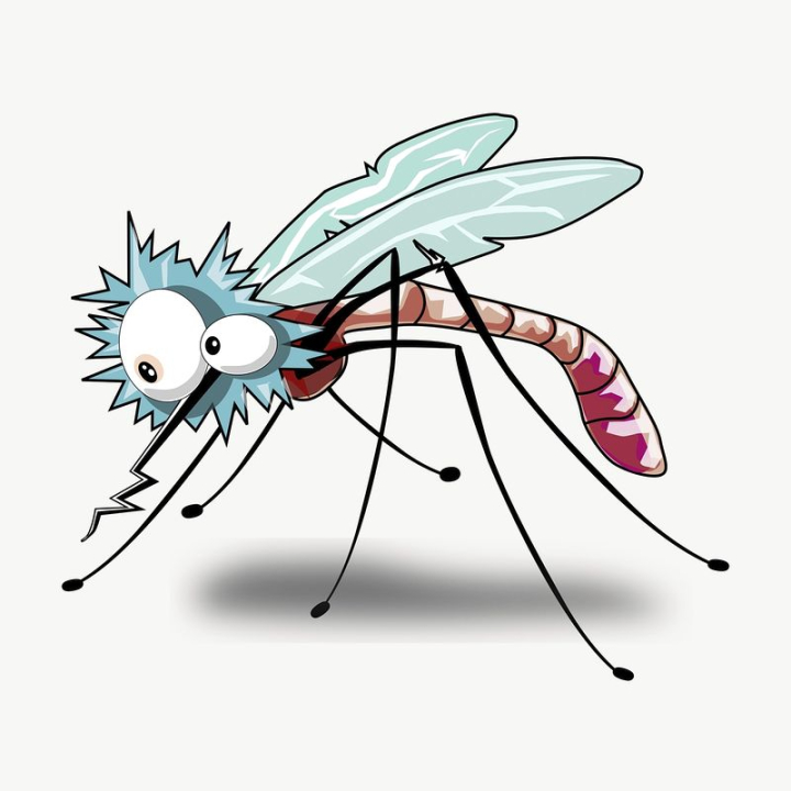 public domain,illustrations,free,animal,colour,cartoon,drawing,graphic,design,hand drawn,mosquito,simple,rawpixel