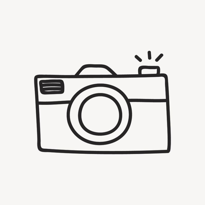 illustration,camera,cute,line art,doodle,black and white,square,element graphics,graphic,design,hand drawn,simple,rawpixel