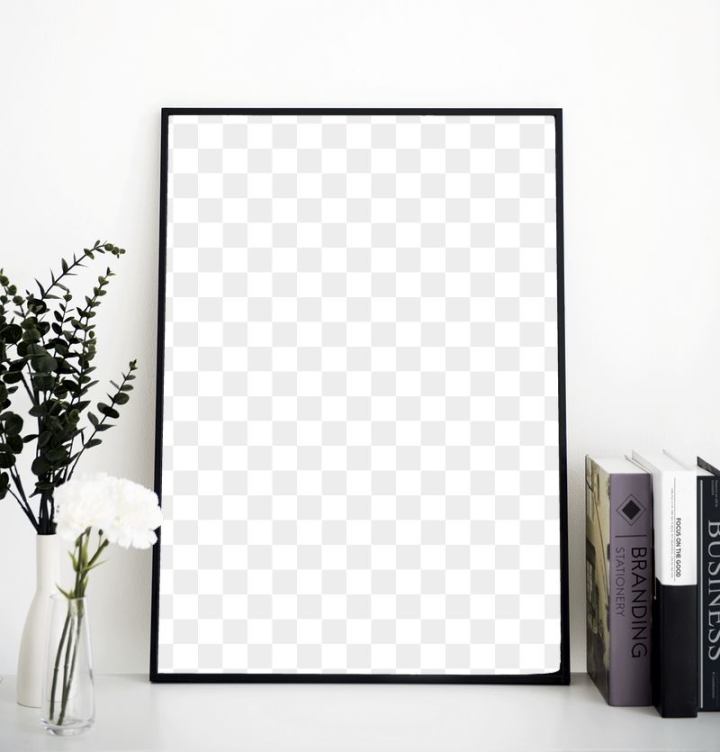 interior,rawpixel,frame,flower,png,book,picture frame mockup,minimal,photo frame,floral,frame mockup,white flower,black frame