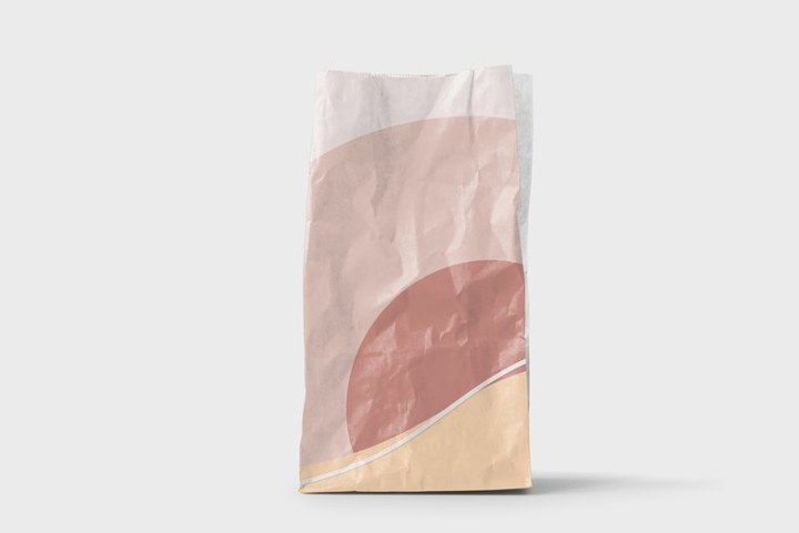 abstract,pink,pattern,orange,pastel,colour,graphic,design,product mockup,paper bag,bag,product,rawpixel
