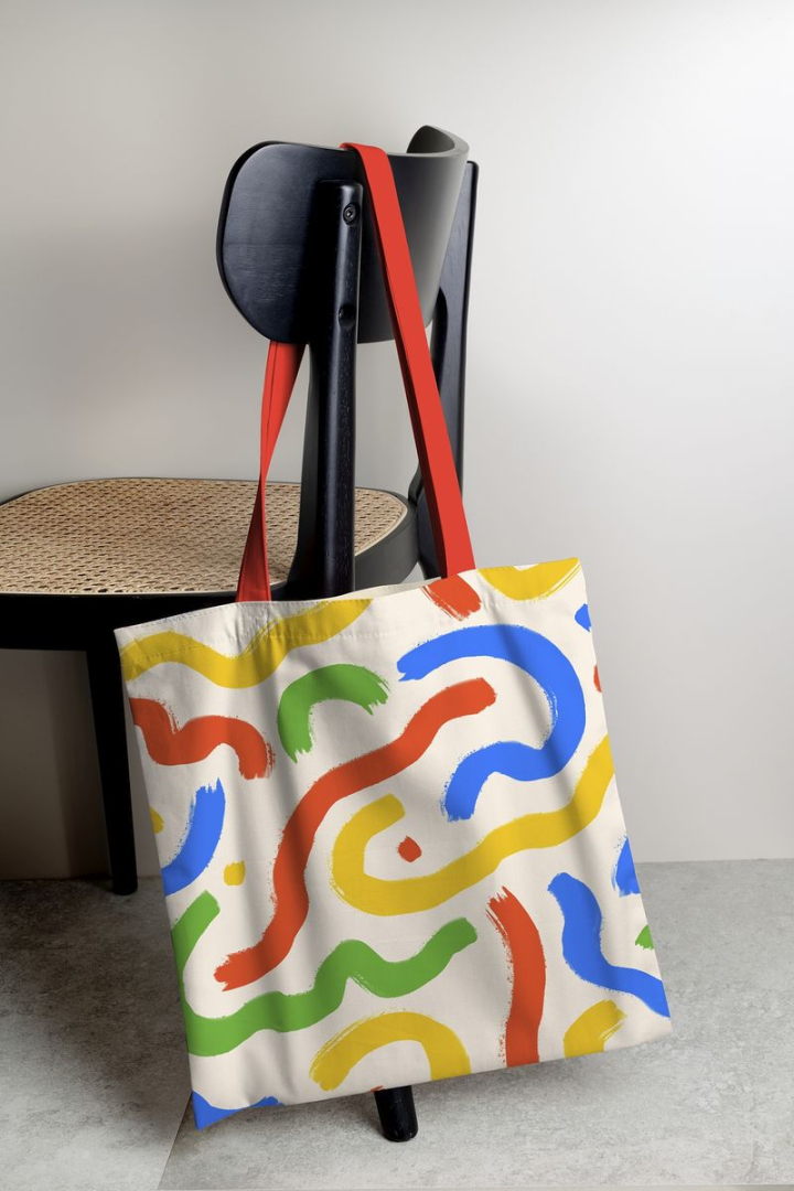 mockup,abstract,tote bag mockup,tote bag,graphic,design,bag mockup,colorful,bag,apparel mockup,creative,blank space,rawpixel