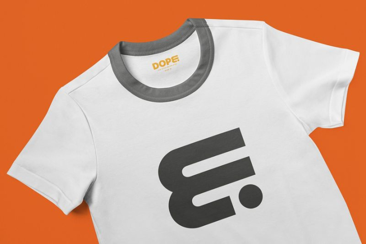 tshirt mockup,logo,tshirt,abstract,mockup,white,orange,fashion,geometric,gray,colour,branding,rawpixel