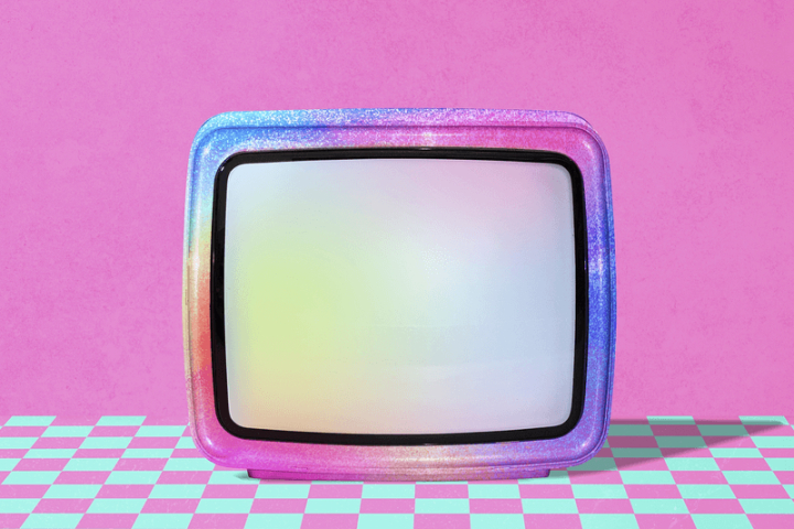 gradient,mockup,pink,blue,purple,technology,retro,orange,monitor,color,tv mockup,graphic,rawpixel