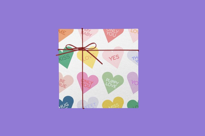 box mockup,heart,mockup,birthday,purple,ribbon,cute,box,color,love,graphic,design,rawpixel