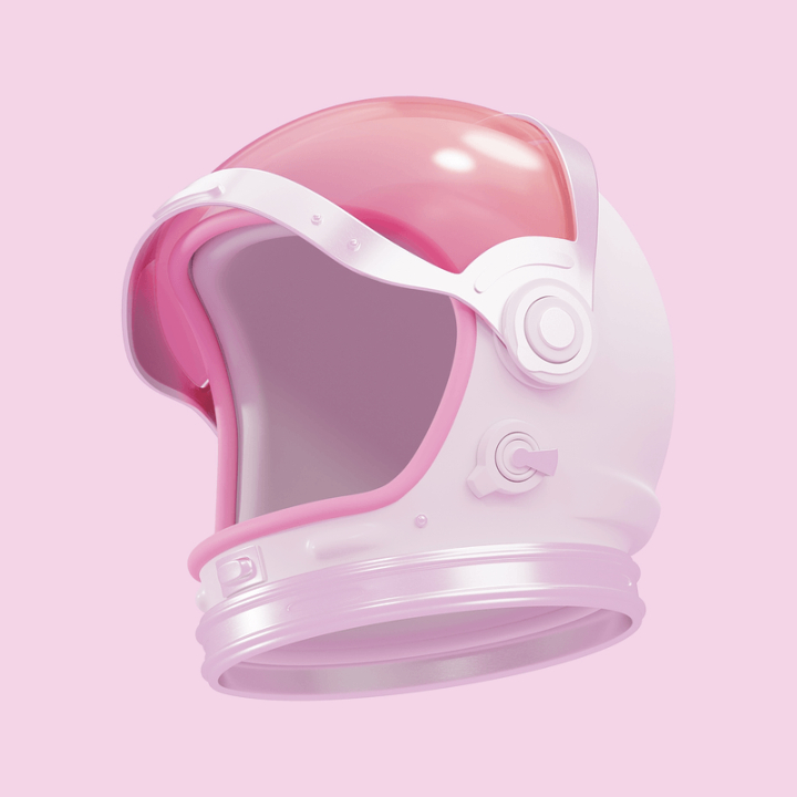 Free: Pink astronaut helmet, 3D rendering | Free Photo - rawpixel