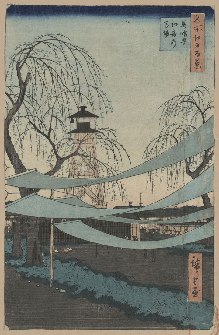 art,vintage,public domain,japanese art,photo,japanese,japan,color,print,image,willows,cc0,rawpixel