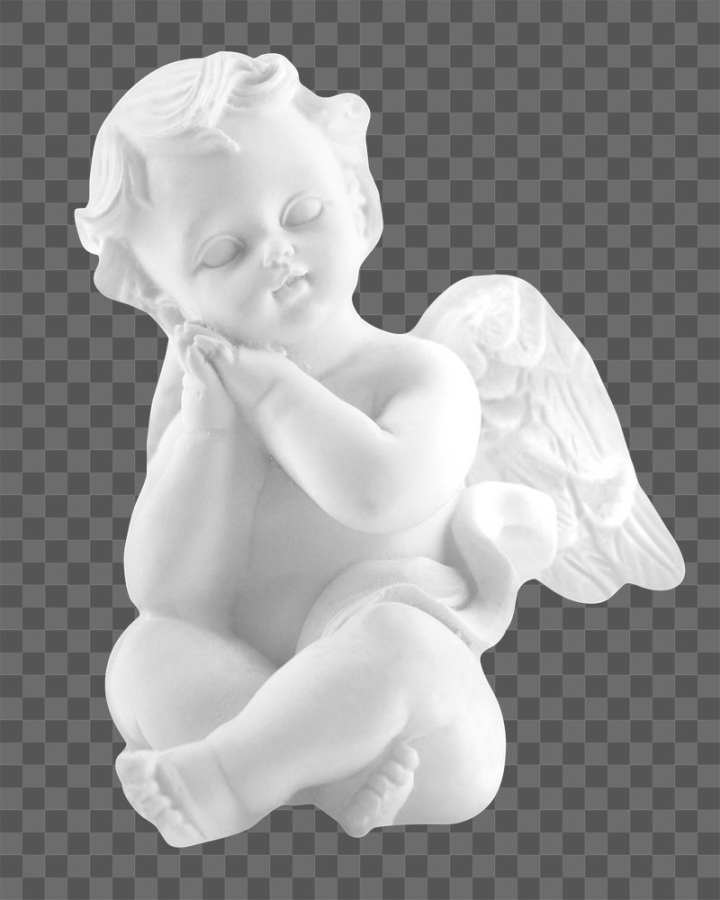 graphics,rawpixel,png,sticker,png elements,collage,child,sticker png,statue,collage elements,sculpture,angel,wings