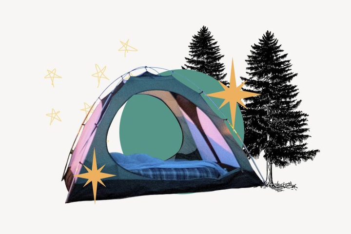 blue,green,purple,collage element,travel,color,graphic,design,colorful,camping,element,creative,rawpixel