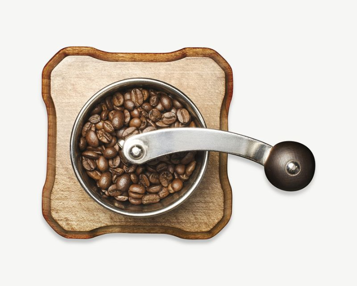 coffee,food,image,psd,object,layer,isolated,coffee bean grinder,coffee machine tool,rawpixel