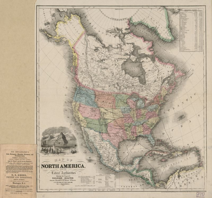 art,vintage,public domain,map,graphic,creative commons 0,cc0,north america,geography,public domain maps,chromolithograph,creative commons,rawpixel