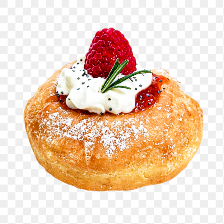 bakery,rawpixel,png,sticker,png elements,collage elements,food,fruit,doughnut,raspberry,graphic,design,dessert