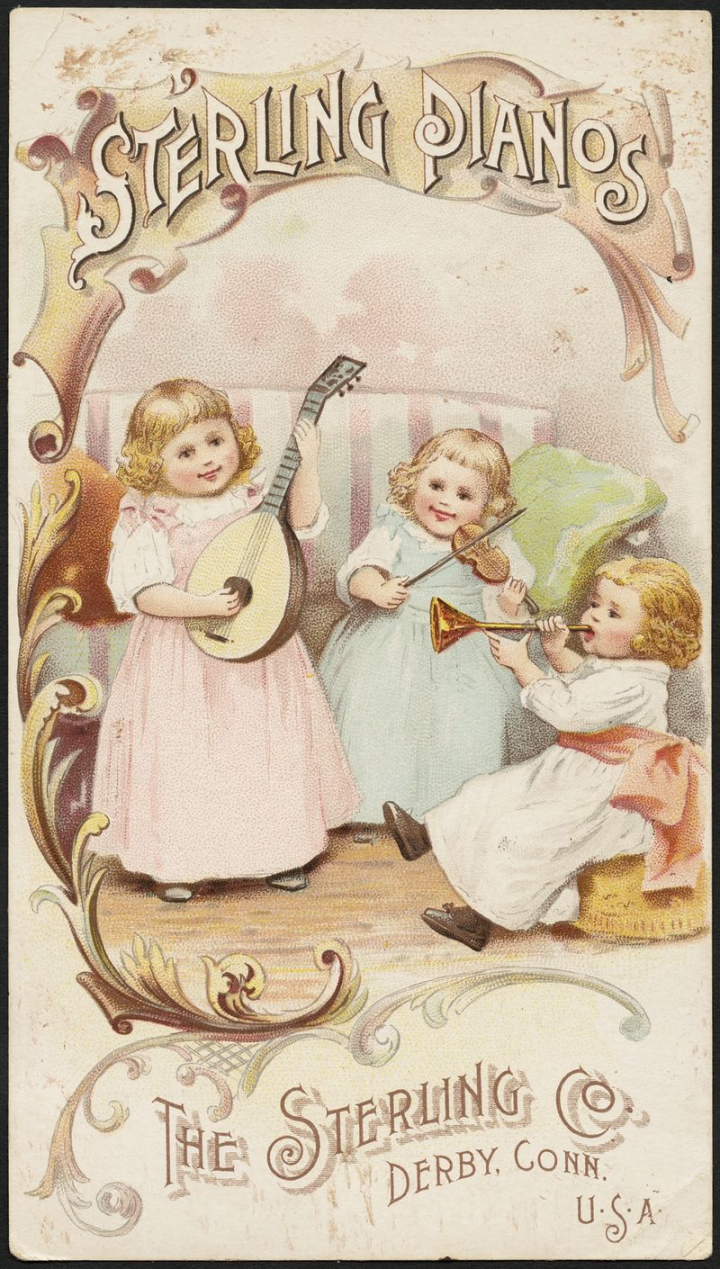 art,vintage,public domain,kid,person,poster,rooms,musical,photo,cards,shelf,postcards,rawpixel