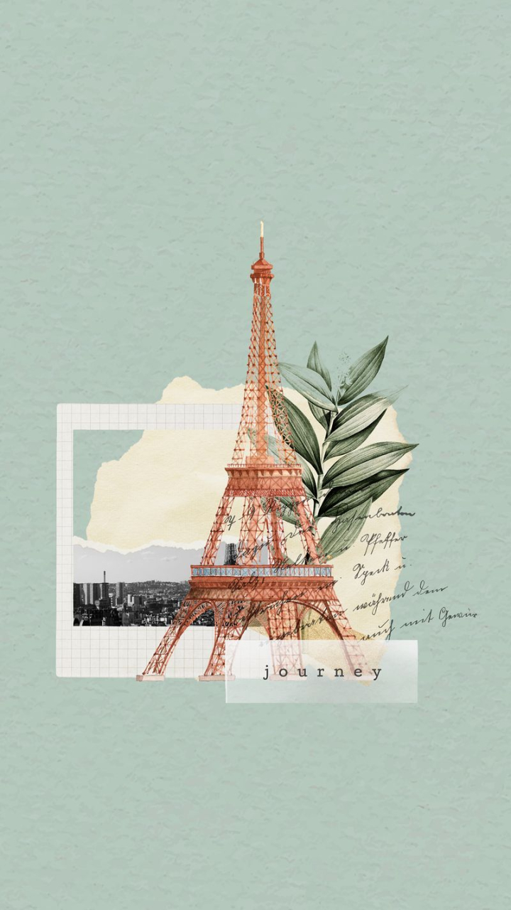 Wall Mural Eiffel Tower in Paris and Retro red car, Peel and Stick Fab –  RoyalWallSkins