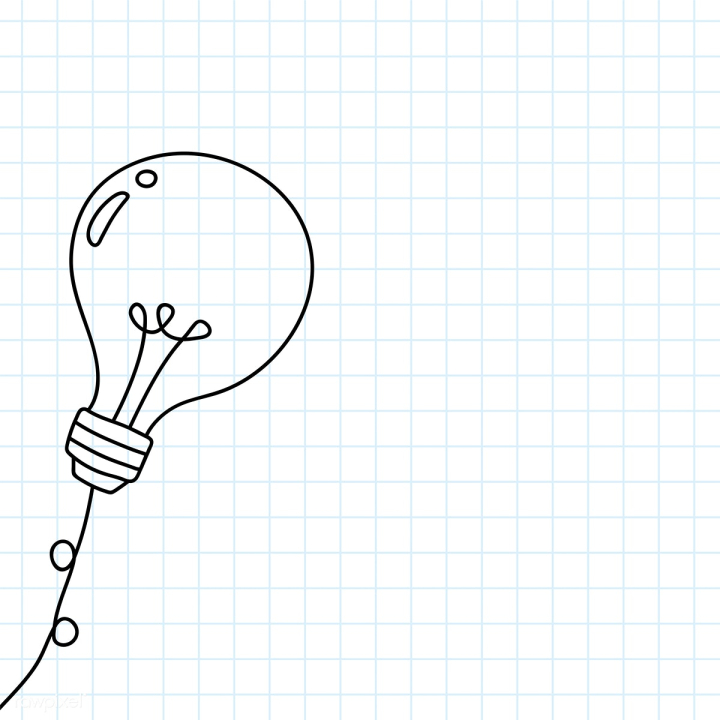 Hand-drawn light bulb illustration, free image by rawpixel.com