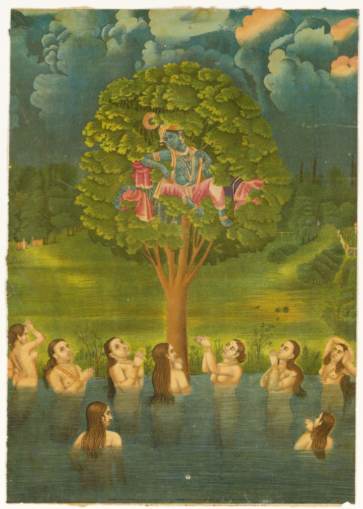 india,2021,ad 1800 1900,art,asia,asian art,bank,barbara,bathing,before,bhakti,branches,rawpixel