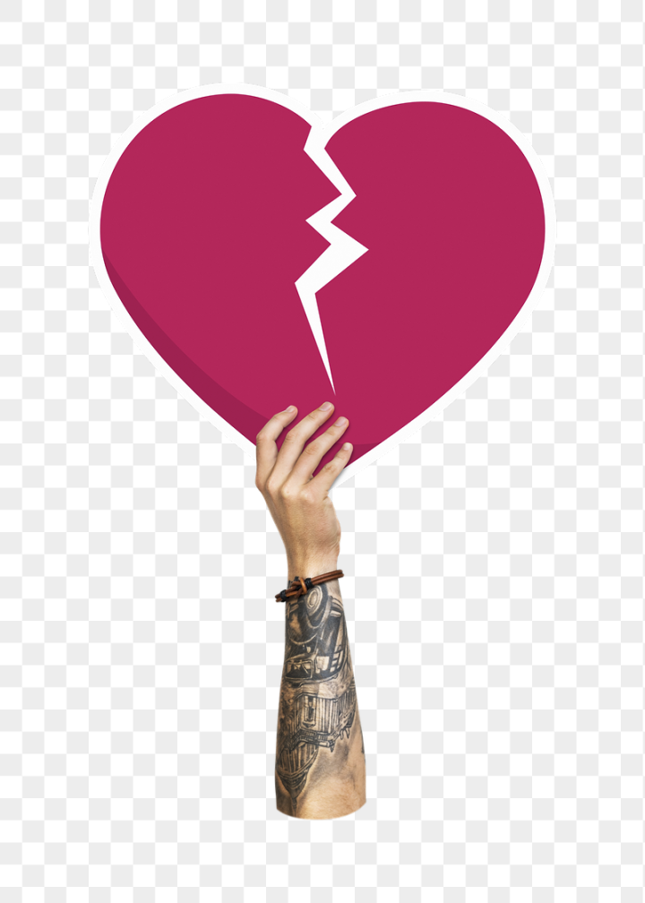 tattoo,rawpixel,png,hand,collage,heart,icon,illustration,shape,love,red,stress,crack