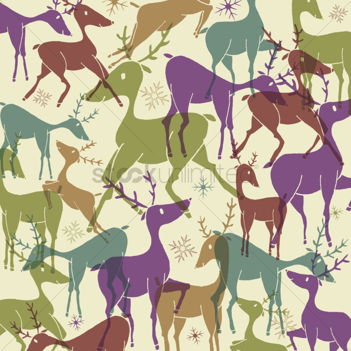 color,graphic,vector,illustration,cartoon,character,cute,background,design,motif,pattern,print,repetitive,nobody,animal,antlers,mammal,reindeer,snow,snowflakes,wildlife