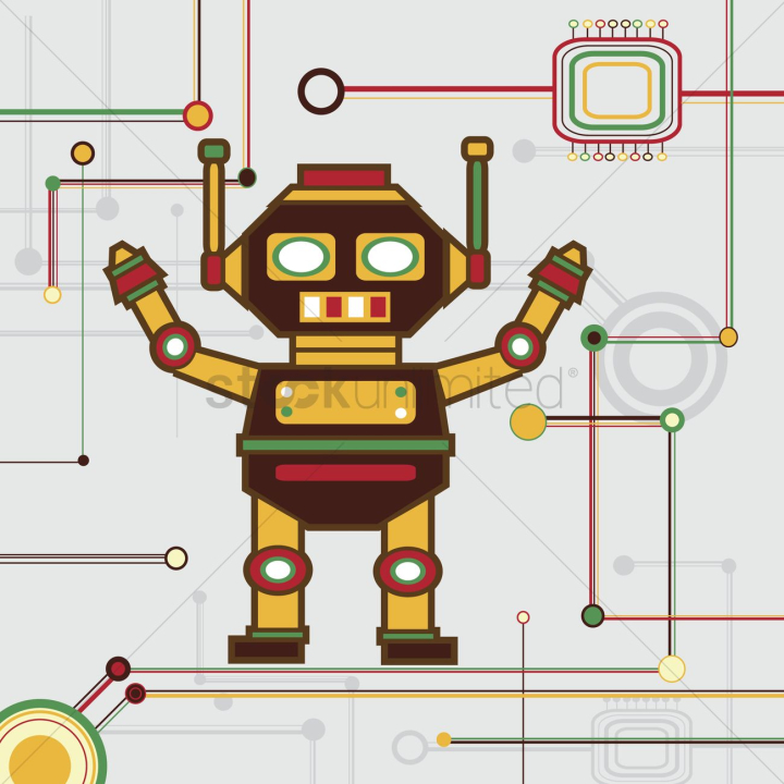 color,graphic,vector,illustration,cartoon,character,design,nobody,robot,mechanical,metal,circles,circuit,lines,machine,technology
