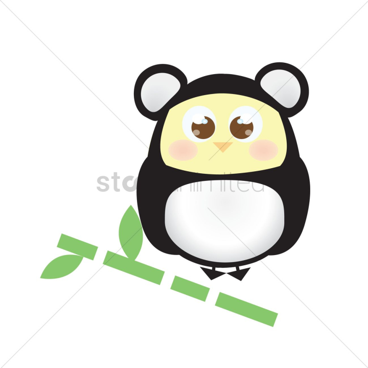 color,cute,adorable,graphic,illustration,nobody,chick,costume,bamboo,bear,panda,animal