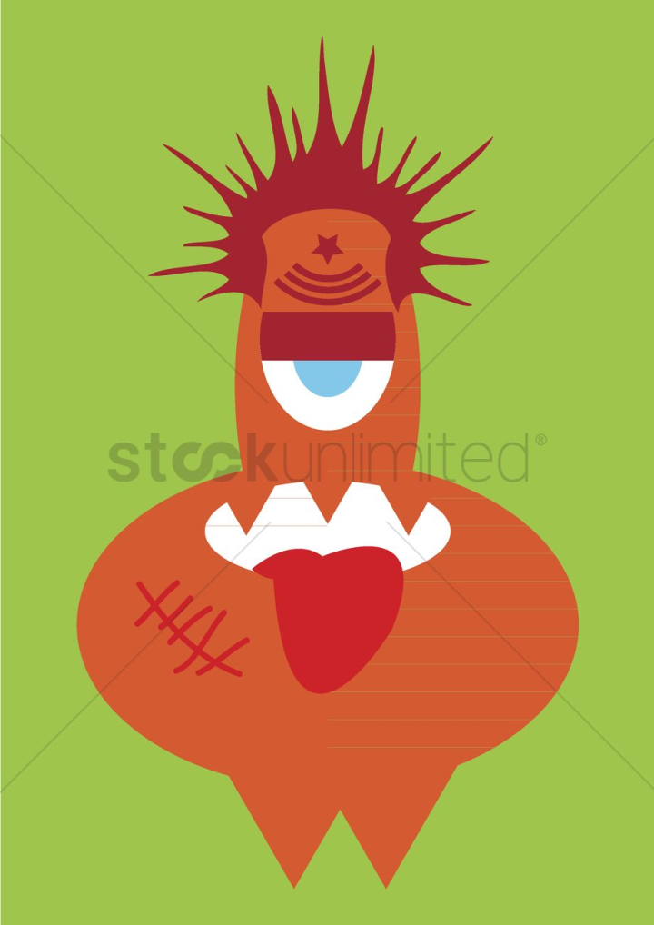 Free: Spiky haired monster - nohat.cc