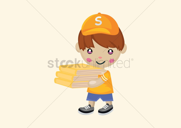 boy,holding,carrying,stack,books