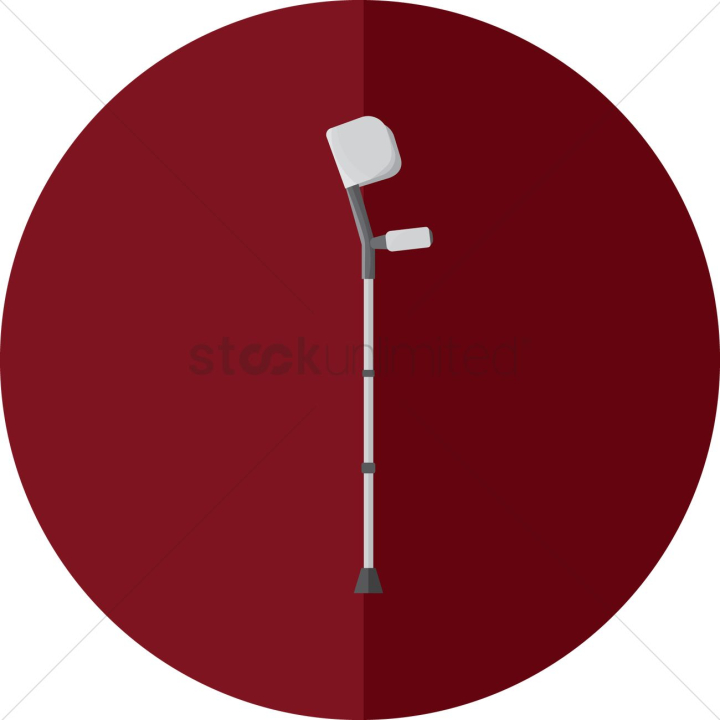 icon,icons,forearm crutch,crutch,support,supports,medical,healthcare,disability,disabilities,handicapped,disable,assistance,assist,assisting,clipart,cliparts,clip art,red