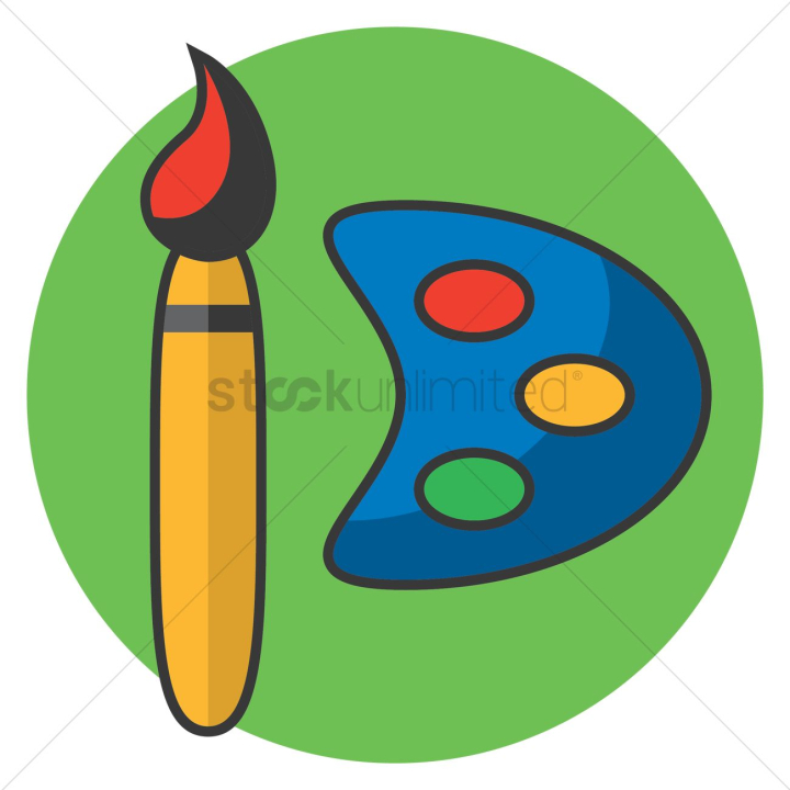 icon,symbol,education,learning,stationery,school supplies,colors,palette,brush,paint