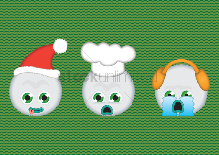 cartoon,cute,adorable,character,characters,expression,expressions,white,santa cap,chef cap,headphones,headphone,sad,upset,unhappy,emotion,emotions,cry,crying,sob,sobbing,wept,weep,accessory,accessories,emoticons,feelings,feeling,collection,collections,set,sets,compilation,compilations