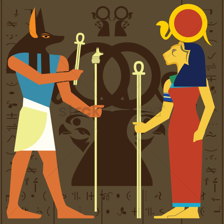 anubis,egyptian,mythology,ancient,god,gods,religion,culture,cultures,sekhmet,lion headed,ankh cross
