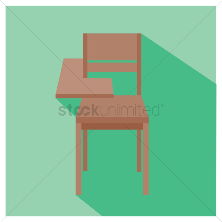 Empty student's desk - Openclipart