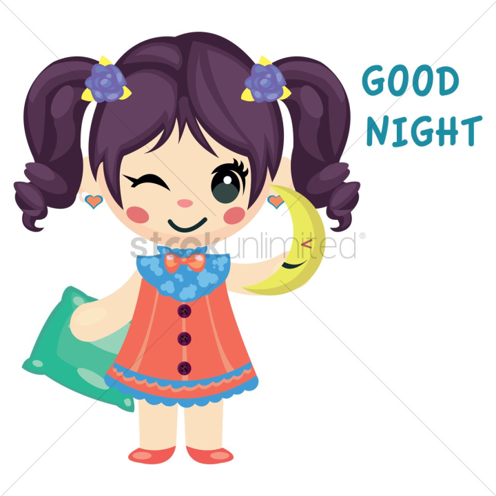 cartoon,girl,girls,human,people,person,isolated,sitting,sit,pillow,pillows,cushion,cushions,goodnight,moon,winking