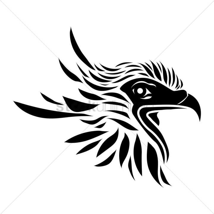 EAGLE TATTOO PATTERN Royalty Free Stock SVG Vector and Clip Art