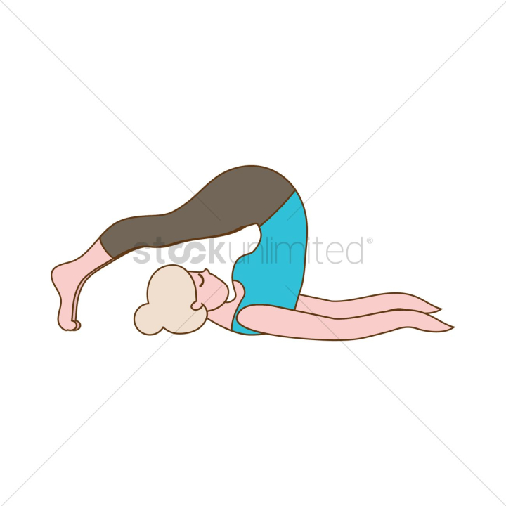 Free: Girl practising yoga in plow pose - nohat.cc