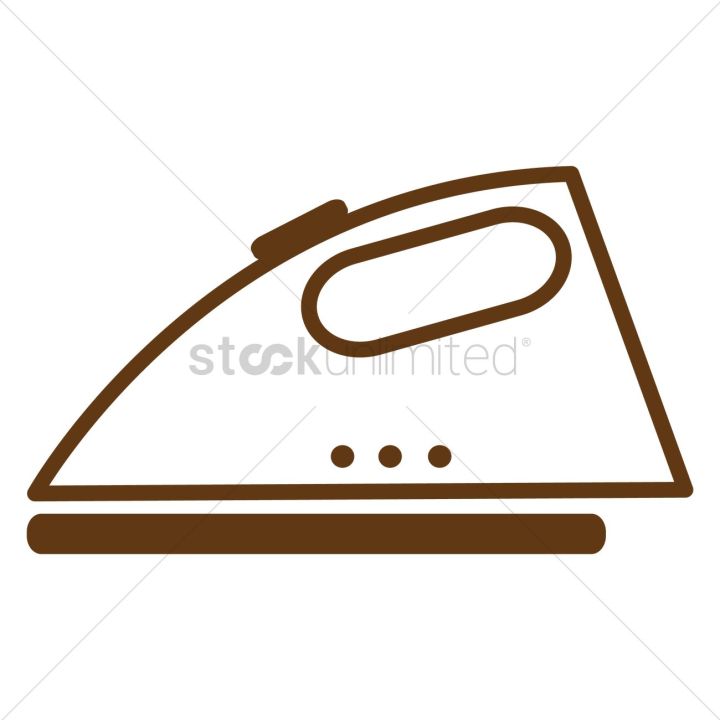 Iron the black color icon Royalty Free Vector Image