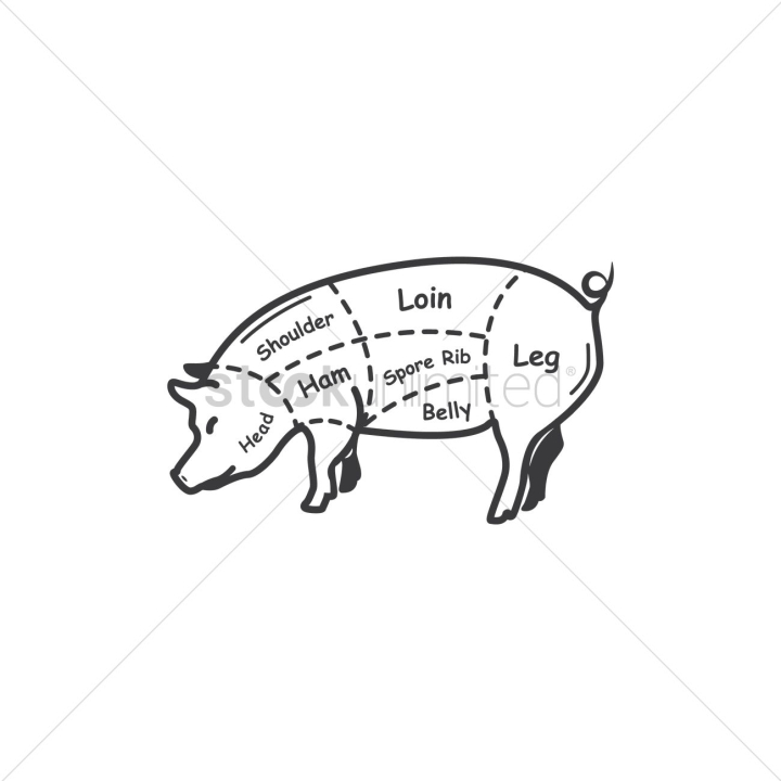 chart,charts,pork,porks,pig,pigs,swine,animal,animals,mammal,mammals,cut,cuts,chops,chop,shoulder,shoulders,loin,leg,legs,ham,head,heads,rib,ribs,belly,bellies,stomach,tummy,abdomen,torso,dotted,animals,butcher,butchers
