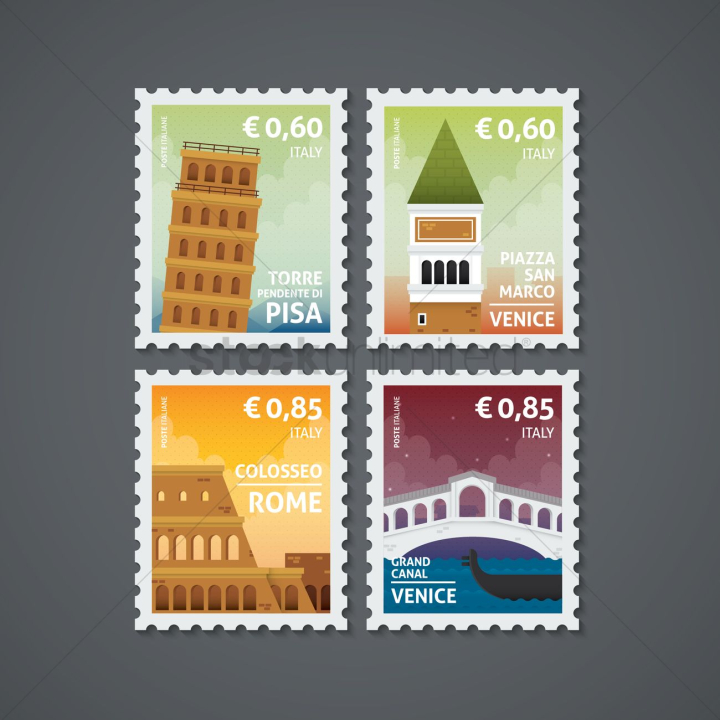 design,designs,set,sets,collection,collections,cities,city,metropolis,landmarks,landmark,monuments,monument,famous,popular,famous places,text,texts,italy,europe,stickers,sticker,postal stamps,postage,postages,stamps,stamp,60,85,euro,euros,post stamp,poste italiane,place,places,tourist attraction,tourist attractions,attraction,attractions,rate,rates,torre pendente di,pisa,piazza san marco,venice,colosseo,rome,grand canal,boat,boats,dinghy,compilation,compilations