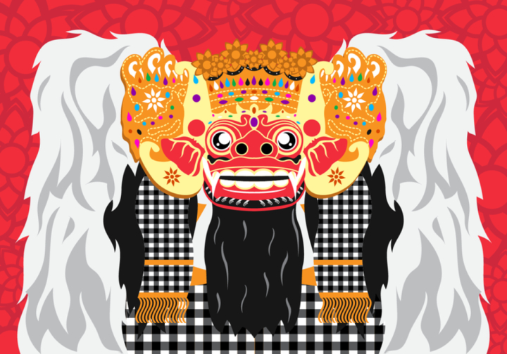 monster,performance,mask,indonesian,hindu,religion,animal,traditional,barong,bali,culture,indonesia,art,vector,symbol,puppet,java,asian,asia,wayang,shadow,balinese,show,dance,beauty,illustration,background,pattern,tradition,javanese