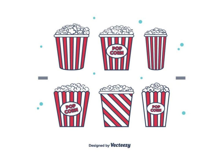 vector,set,free,red,box,popcorn,popcorn box,symbol,movie,corn,entertainment,snack,paper,food,cinema,film,icon,theater,video,ticket,design,illustration,vegetable,agriculture,plant,isolated,drink,flat,background,camera