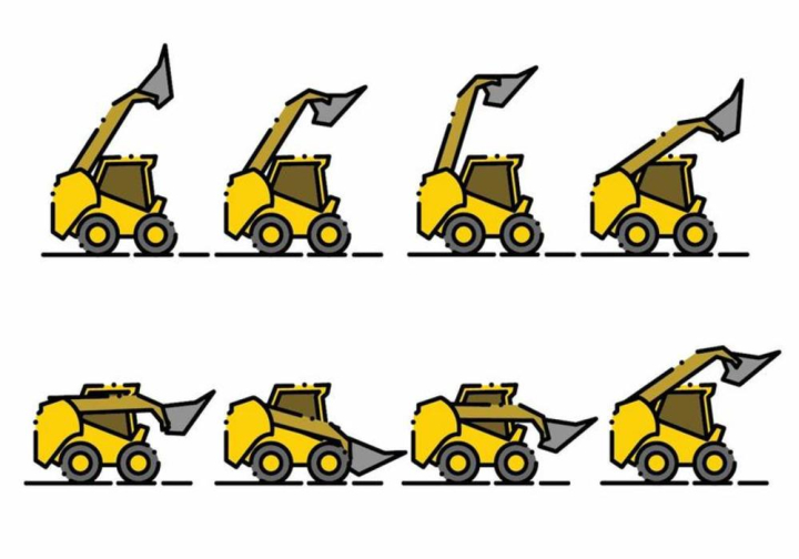 minimalist,loader,machine,machinery,land,industrial,road,scoop,vehicle,work,track,steer,silhouette,skid,heavy,mover,construction,digging,bucket,earth,building,equipment,transport,field,forklift,scraper,mining,excavation,engineering,icon