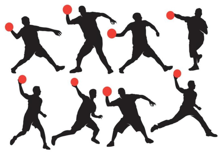 dodgeball clipart silhouette